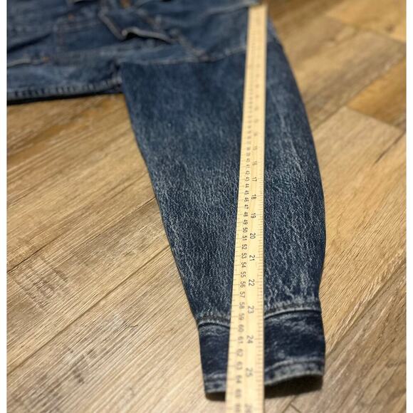 Vintage Sunset Blues Denim Jacket Sz Medium Acid Wash 80s 90s Hipster Button - Picture 10 of 10